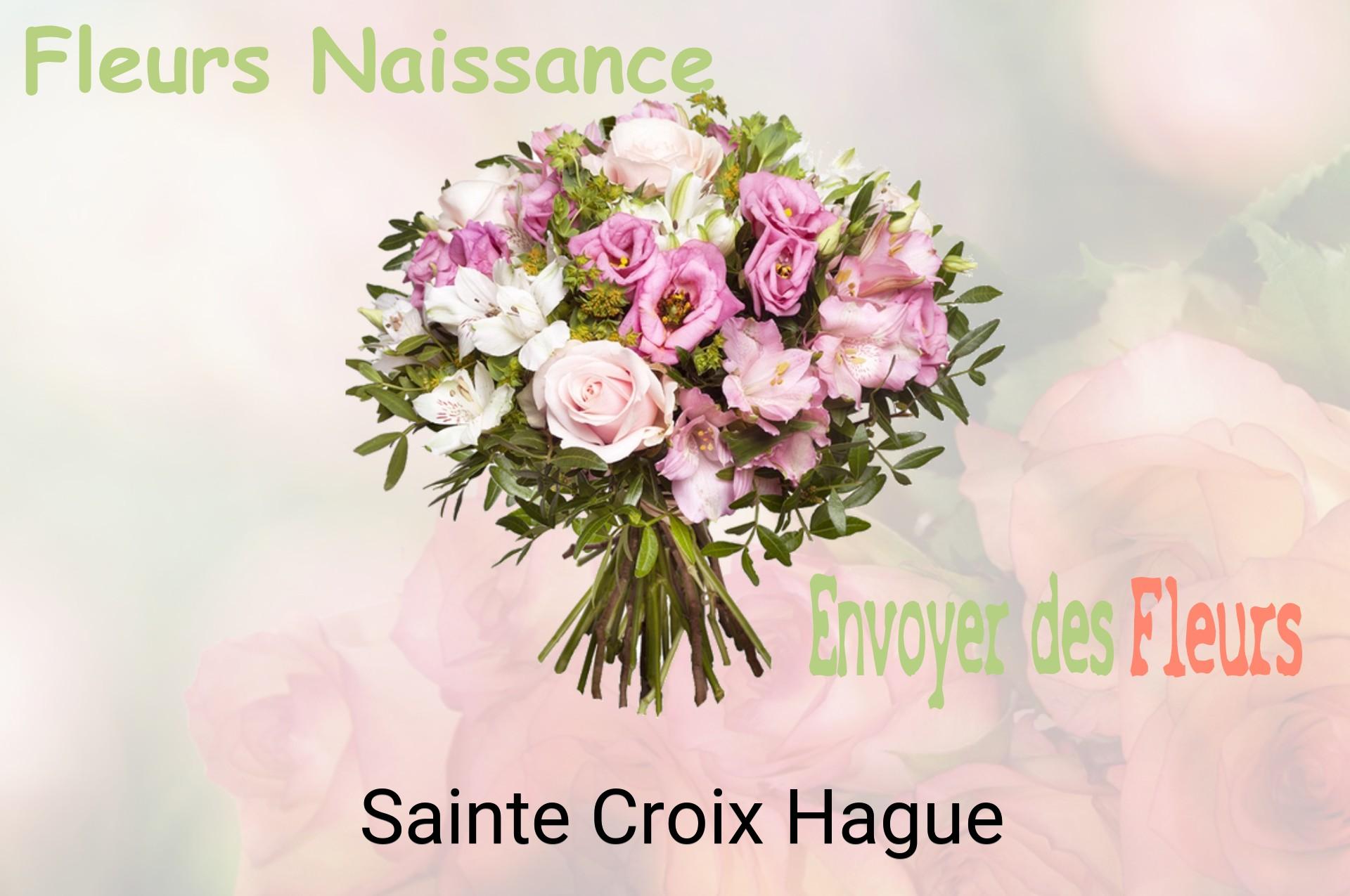 Bouquet de fleurs de naissance livré à Sainte-Croix-Hague